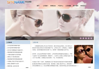 歐美太陽(yáng)鏡各式近視眼鏡公司建站模板