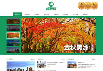 響應式入境國內出境旅游行業(yè)類網站織夢模板h