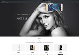 響應式電子手機配件類網站織夢模板