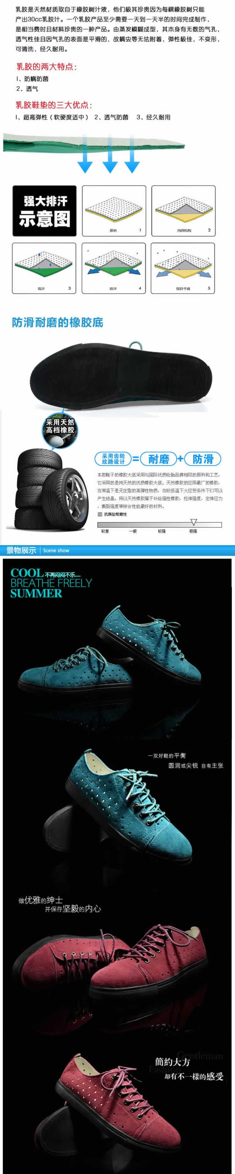 復(fù)古擦色抽褶休閑男鞋描述