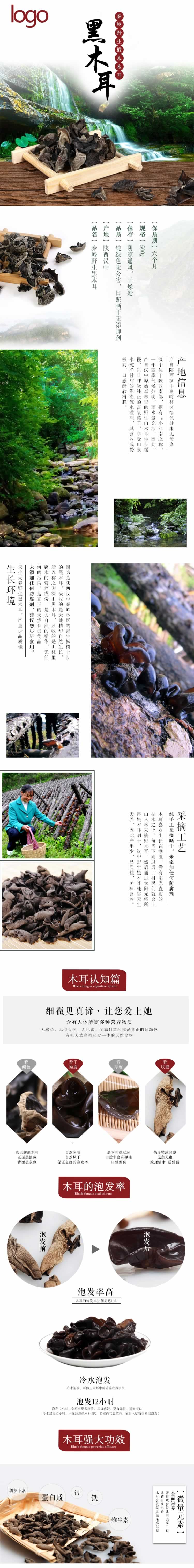 黑木耳野山貨蔬菜類詳情